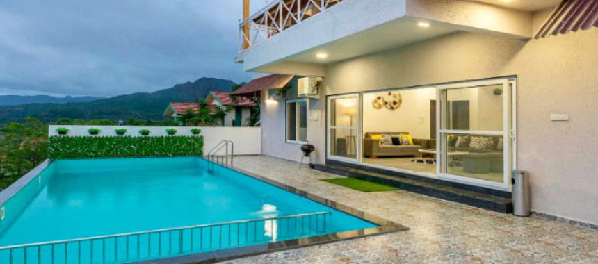 Luxury villas in Lonavala with scenic hill views